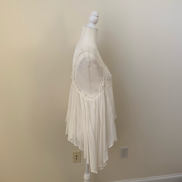 NWT Vintage Havana White Boho Asymmetrical Top - Picture 4 of 8